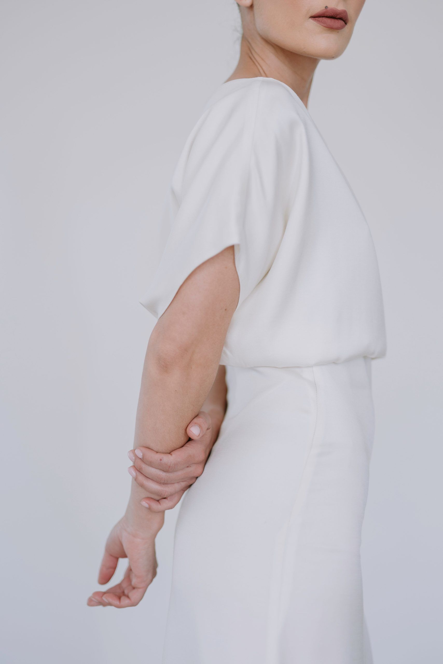 Slouch Waist Dress - Cloud - Image 5