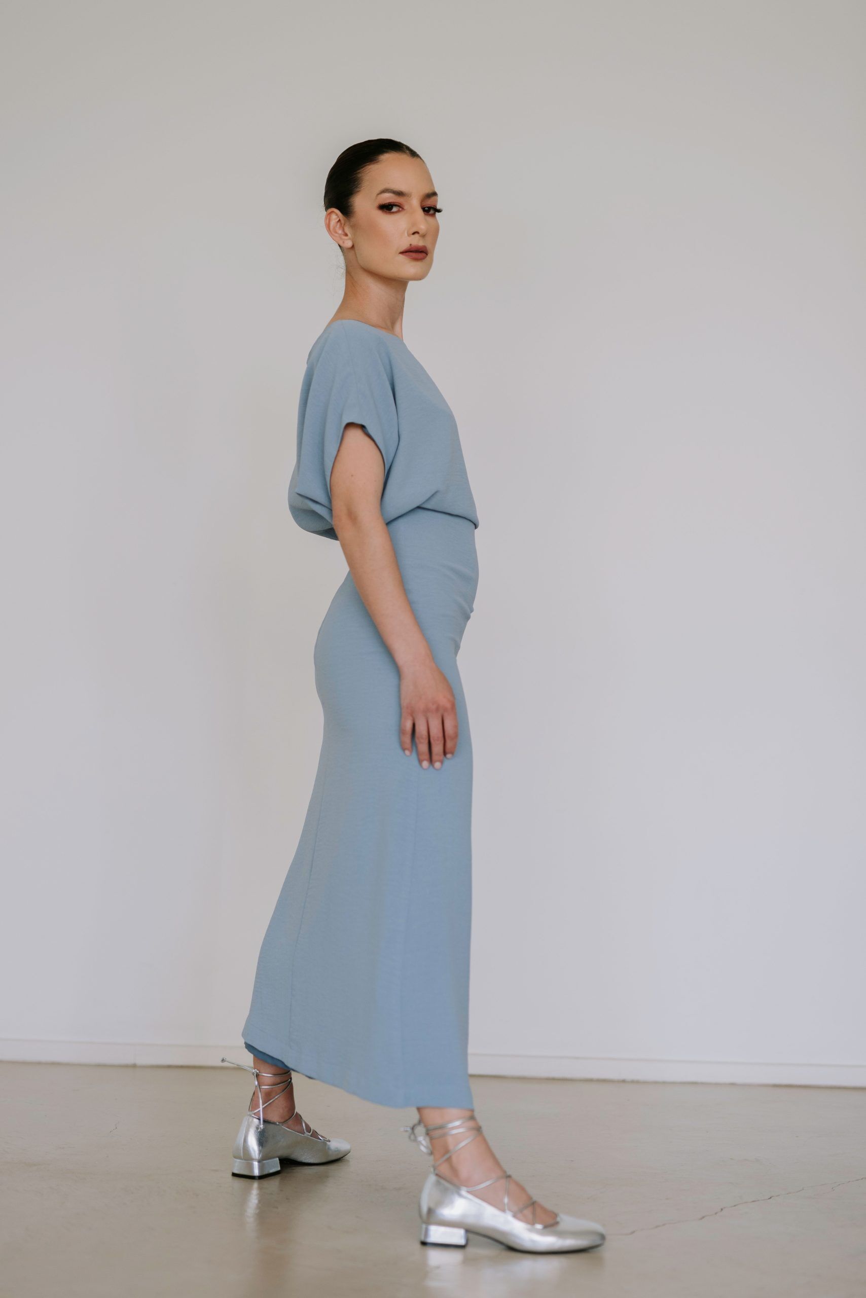 Slouch Waist Dress - Mistral - Image 4